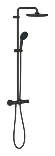 Grohe Vitalio Start 250 Duschsystem mit Thermostatbatterie in schwarz von GROHE