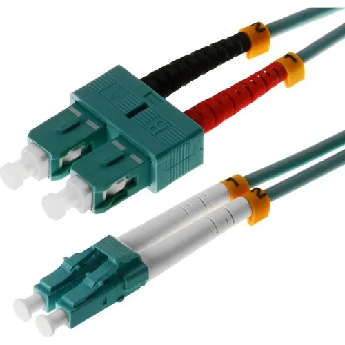 Helos Herweck LWL Patchkabel (CAT6, 3 m) (115742) in türkis von Helos