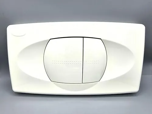 Verosan Drückerplatte zu Isosan Unterputzspülkasten Dual mit 2 Mengen-Spülung, Weiß