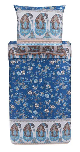 Bassetti Bettwäsche Genova B1 155 x 220 cm in blau von Bassetti