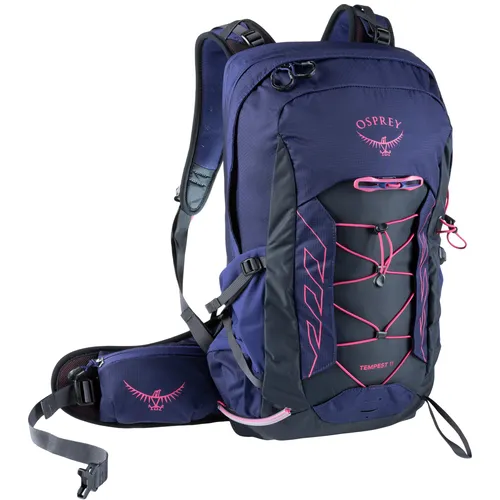 Osprey Tempest 11 deep fig/hotspot pink - Ultra Light Laufrucksack - Leichter Wanderrucksack mit nur 962g, perfekt für Abenteuer und lange Wanderungen.