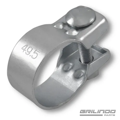 Stk. Breitbandschelle 49mm Auspuff Schelle Klemme Abgasanlage Krümmer Verzinkt 2