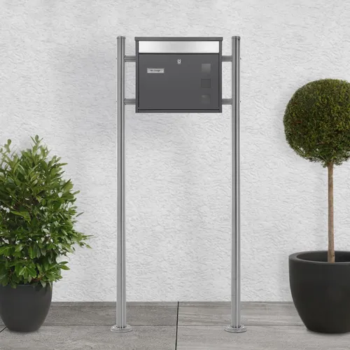 ECD Germany Design Briefkasten mit Pfosten