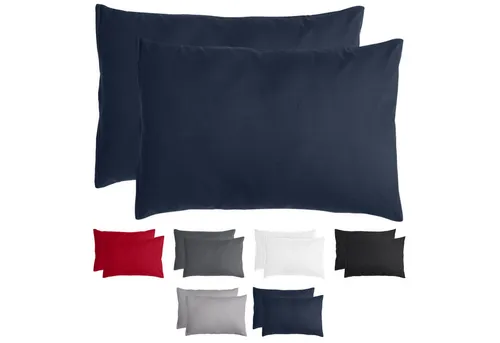 Komfortec Kissenbezug Premium Kopfkissenbezug, gebürstet 100% Mikrofaser 90g/m², (2 Stück), 40x60 cm mit Reißverschluss, Superweiches Kissenhülle Set
