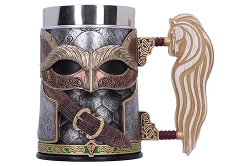 Lord of The Rings Rohan Tankard 15.5cm - Becher - Gläser für Fans: Der beeindruckende Rohan Tankard mit 15.5cm Höhe ist ideal für das genussvolle Trinken und ein Must-Have für jeden Tolkien-Liebhaber.