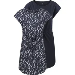 ONLY Damen Sommer Mini Kleid onlMAY S/S Dress 2er Pack - Freizeitkleider für Damen, aus 100% Baumwolle mit leicht taillierter Comfort Fit Form - ideal für Freizeit, Urlaub und jeden Anlass.