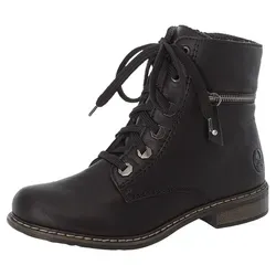 Rieker Damen Stiefeletten 71208 - Wanderschuhe mit Reißverschluss, bequem und stylisch für lange Spaziergänge und Outdoor-Aktivitäten.