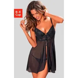 Nachthemden Schwarz von LASCANA 