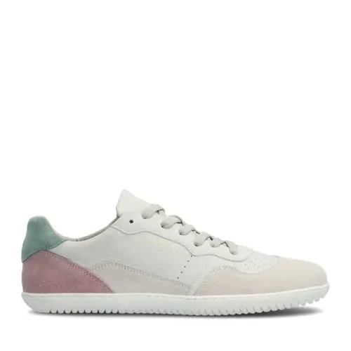 Groundies Nova GO1 Damenschuhe - Barfußsneaker in Beige/Pink - Halbschuhe mit innovativer TrueSense GO1 Laufsohle für ein unvergleichliches Barfußgefühl und optimale Fußunterstützung, ideal für Alltag und Sport.