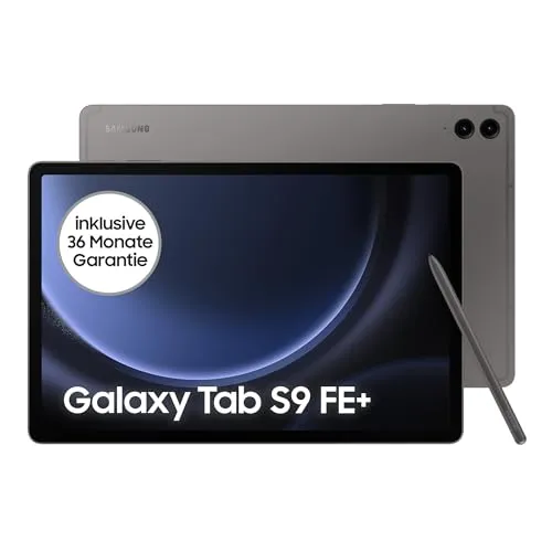 Samsung Galaxy Tab S9 FE+ 8GB WiFi 128GB Grau - NEU - Tablets & eBook-Reader mit 12,4 Zoll TFT LCD Display, leistungsstarkem Octa Core Prozessor und 128 GB Speicher für unlimitierte Unterhaltung.