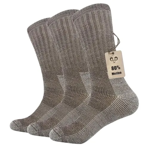 Vihir 3 Paar Wolle Socken Herren von Vihir