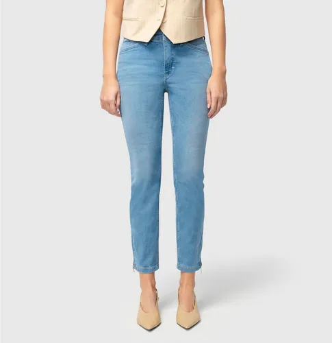 MAC Hose Damen Jeans blau, 32-27 387632-0016-03227 - Jeans im entspannten Slim Fit, modernes Cropped-Design für lässige Outfits und hohen Tragekomfort.