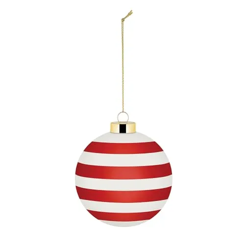 Alessi Delight NZ04 4 – Christbaumkugel aus Mundgeblasenem Glas, 9 cm - Elegante Weihnachtskugel von Nika Zupanc, die traditionelle Designs in modernen Farben interpretiert. Ideal für stilvolle Festtagsdekoration und ein echter Blickfang an jedem Baum.