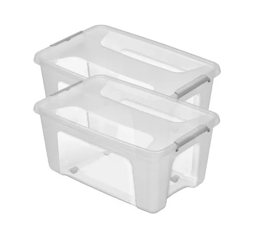 Kreher Aufbewahrungsbox Prime mit Deckel und Rollen (Größe wählbar) (2 St)