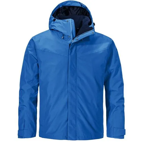 Schöffel 3in1 Jacket Style Okere Men - Vielseitige Outdoor-Jacke in Cornflower Blue - Funktionsjacken mit 2-Lagen VENTURI Membrane für optimalen Wind- und Wetterschutz, inklusive herauszippbarer Fleece-Innenjacke für flexible Nutzung bei jedem Wetter.
