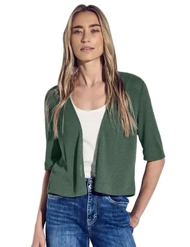 STREET ONE Shirtjacke im Strick-Look in grün von Street One