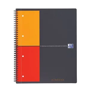 OXFORD Collegeblock Activebook kariert DIN A4 Rand rundum, 1 Block