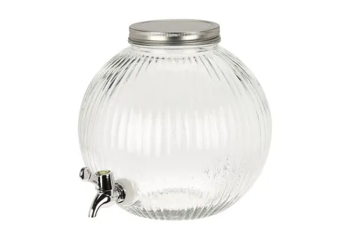 HAC24 Getränkespender Glas Getränkespender Saftspender Limonadenspender Cocktailspender