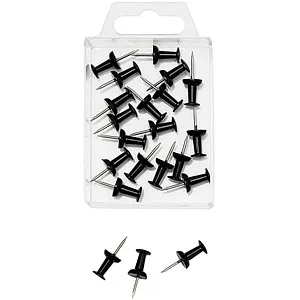 WEDO Stecknadeln Metall Schwarz 20 Stück von Wedo