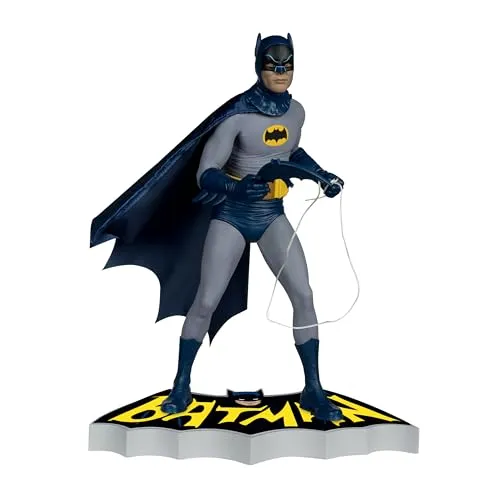 DC Direct Statue Batman 66 - 29 cm - Model Statuen, detailreiche Resin-Statue aus dem DC Universum, ca. 29 cm groß, inklusive Base und in bedruckter Fensterbox geliefert.