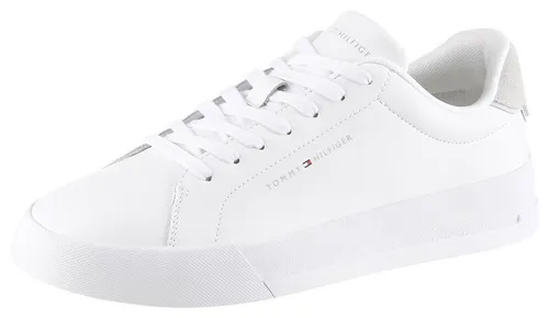 Tommy Hilfiger Herren TH Court CORE FM0FM05904YBS008 Low-Top in Weiß, Größe 47 - Stylische Low-Top-Schuhe von Tommy Hilfiger für einen modernen Look, ideal für den Alltag und Freizeitaktivitäten.