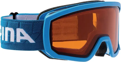 ALPINA A7258 Skibrille - Lightblue, Einheitsgröße - Skibrille mit Doubleflex-Technologie für beschlagfreie Sicht und optimalen Tragekomfort, ideal für Skifahrer mit Sehhilfe.