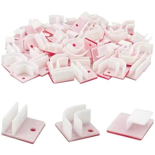 STÜCKE Led Strip Befestigung, Befestigungsclips für Led Streifen Licht Montagehalterung Befestigungs Clip Silikon Led Stripes Clips 90/180 Grad-Kartenzeilenklammer 60