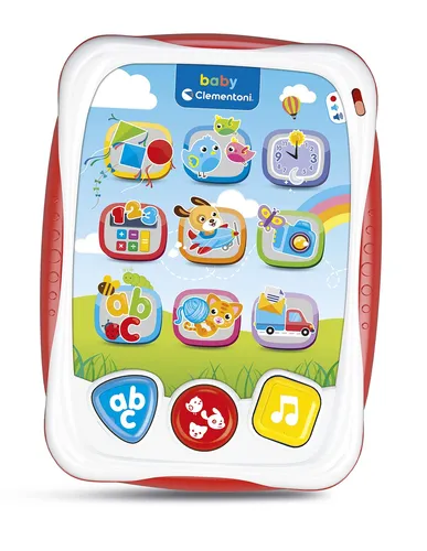 Clementoni Baby erstes sprechendes Tablet, interaktives Spiel mit Licht und Gerä