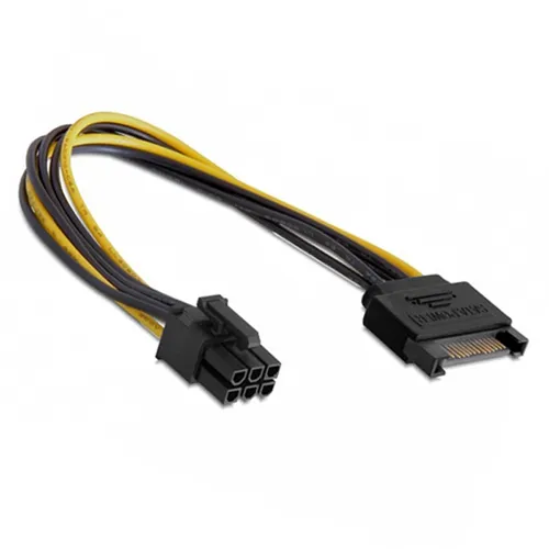 K26 SATA  Kabel 15Pin auf 6Pin PCI Express Stromkabel Power Adapter Grafikkarte