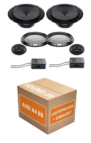 JUST SOUND best choice for caraudio Lautsprecher Boxen Einbauset Audison APK-165 Audi A4 B8 Typ 8K Auto-Lautsprecher (100 W, 16 cm)