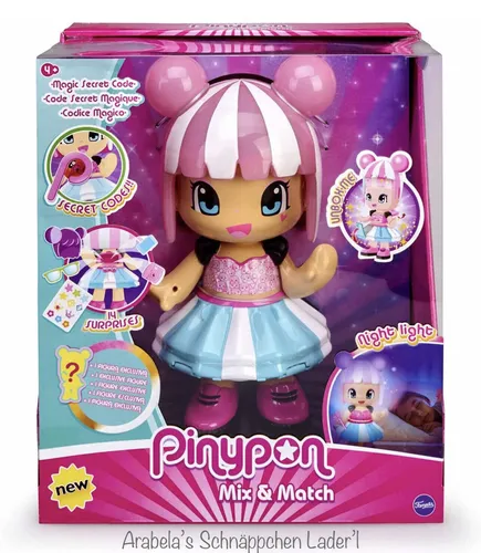 PINYPON Magic Secret Code grosse Figur mit 30 cm voller Überraschungen Lampe