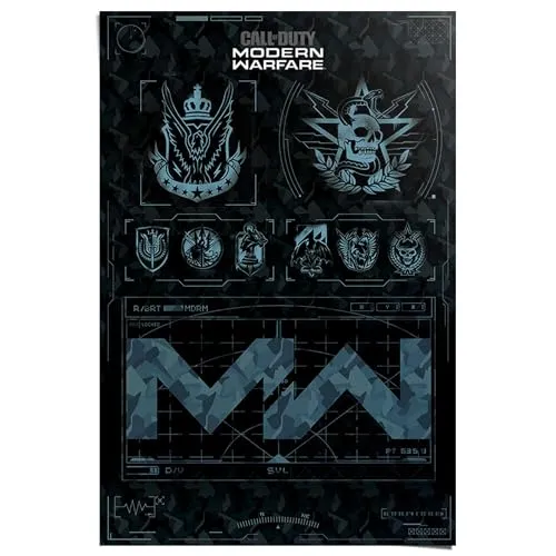 Produktbild REINDERS Poster, Call of Duty Modern Warfare, Hobbyraum, Poster, Wanddeko, Room Decor, Bilderdruckpapier, Schwarz, 91,5 x 61