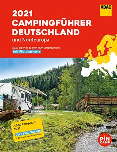 ADAC Campingführer Deutschland/Nordeuropa 2021: Mit Gutscheincode: 1 Jahr PINCAMP Camping App kostenlos (Wert: 11,99 €)