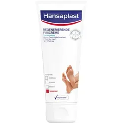 Hansaplast Fußcreme 10% Urea - Intensive Pflege für trockene Füße - Fußpflege für trockene und strapazierte Haut, spendet intensive Feuchtigkeit und schützt vor Hornhaut. Ideal für Diabetiker, zieht schnell ein und hinterlässt kein klebriges Gefühl.