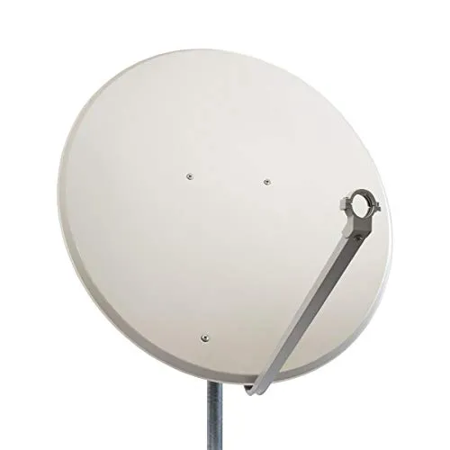 PremiumX PXA100 Satellitenschüssel 100cm Aluminium Hellgrau - SAT-Antenne für digitalen Sat-Empfang mit 40.3 dB Offset-Gewinn, ideal für UltraHD 4K und FullHD TV. Robuste, witterungsbeständige Materialien sorgen für dauerhafte Stabilität und einfache Installation.