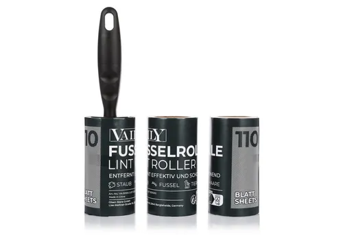 Vaily Fusselroller Fusselentferner inkl. 3 Rollen mit je 110 Blatt