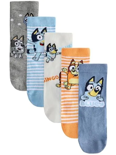NEXT Jungen Socken 5er-Pack mit Superhelden-Motiv, Blau 19-22