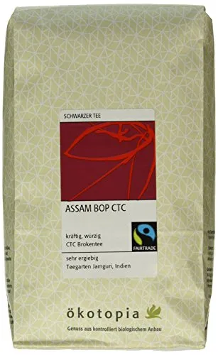 Ökotopia Schwarzer Tee Assam Bop CTC, 1er Pack (1 x 500 g)