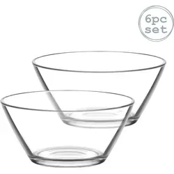 LAV Vega Kleines Glas Snack / Servierschale - 215 ml - Packung mit 6