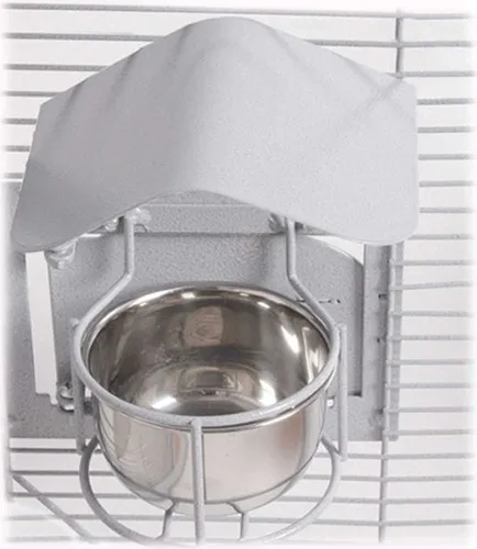 3er-Set Feeder Shield · Futternapf-Dach · LARGE · Platinum von Montana Cages