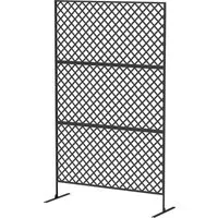 Furnicato Outdoor-Raumteiler Metall-Wandschirm für Terrasse und Garten - Kreative Raumteilung für Ihren Außenbereich! Der stilvolle Sichtschutz aus wetterfestem Stahl bietet nicht nur Privatsphäre, sondern dient auch als dekoratives Rankengitter für Pflanzen. Ideal für Balkon und Garten.