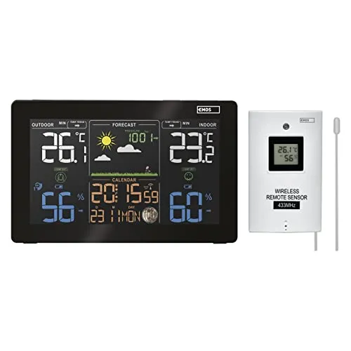 EMOS E5111 Wetterstation, drahtlos und präzise