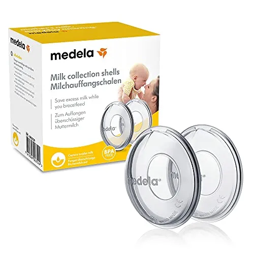 Medela Milch-Auffangschalen aus Silikon – BPA-frei – Weiches und flexibles Design für maximalen Komfort – 2er Pack