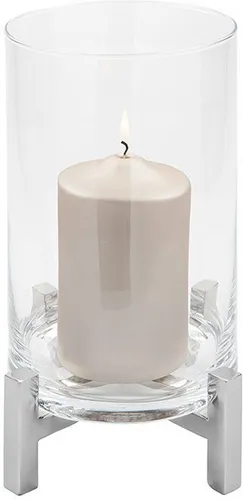 Fink Windlicht Silber, zylindrisch 29 cm von Fink
