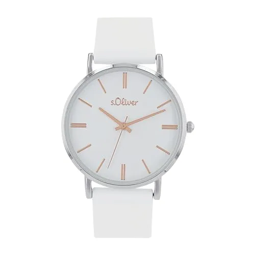 s.Oliver Damen Quarzuhr Analog mit Silikon Armband von s.Oliver