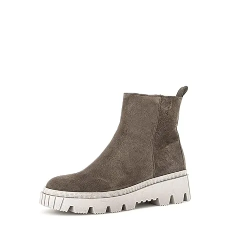 Gabor Damen Biker Boots - Warme Stiefeletten mit Wechselfußbett - Wanderschuhe mit praktischem Reißverschluss und komfortablem Wechselfußbett, ideal für den Übergang und gemütliche Spaziergänge.