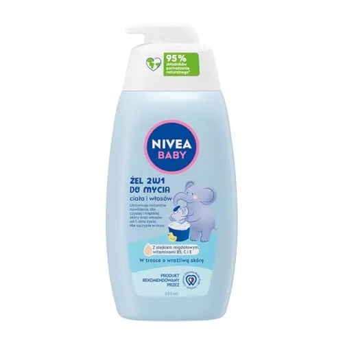 NIVEA BABY Körper- und Haarwaschgel 2in1, 500 ml mit Pumpe