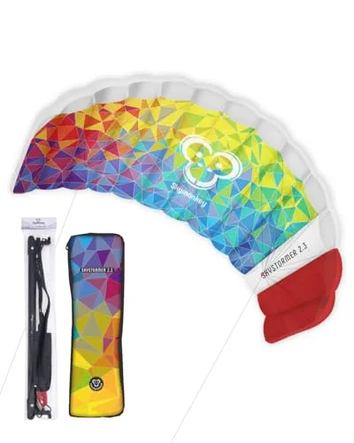 Skymonkey Skystormer 2.3 Lenkmatte 2-Leiner (inkl. Lenkbar) Ready 2 Fly - 230 cm [Multicolor]