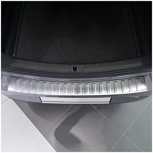 teileplus24 L700 Ladekantenschutz kompatibel mit Seat Leon 4 ST, Cupra Leon ST Kombi 2020- Abkantung V2A Edelstahl, Farbe:Silber gebürstet