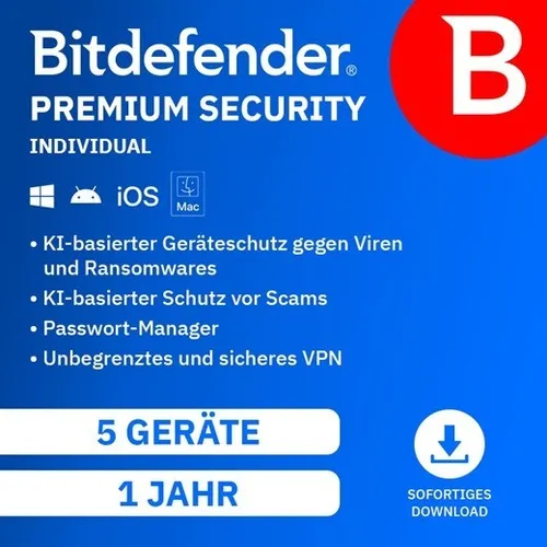 Produktbild Bitdefender Premium Security Individual